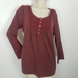 Live and let live boho top with bell sleeves 1X